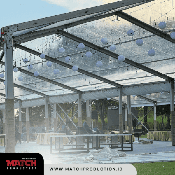 Match Production Spesialis Sewa Tenda Roder Transparan Terbaik. Hubungi Segera untuk layanan profesional!