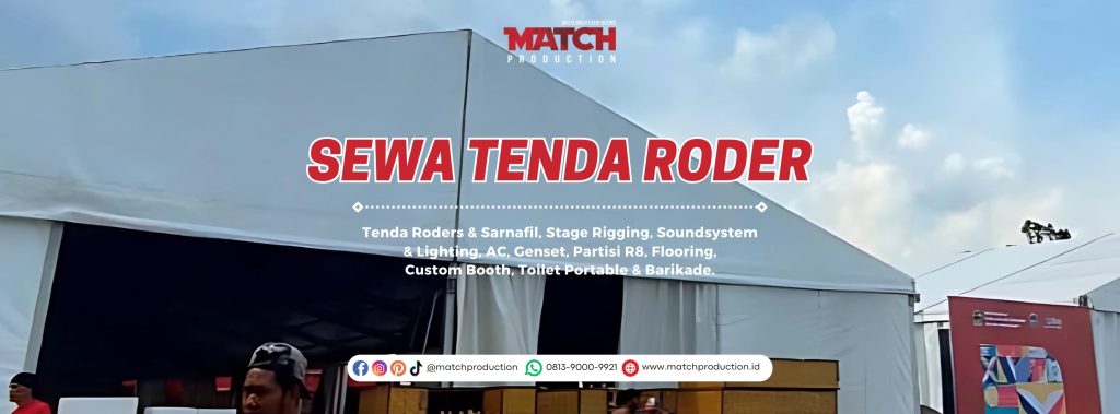 Dasbor Akun Sewa Alat Event dan Sewa Tenda Roder Semarang dari Match Production